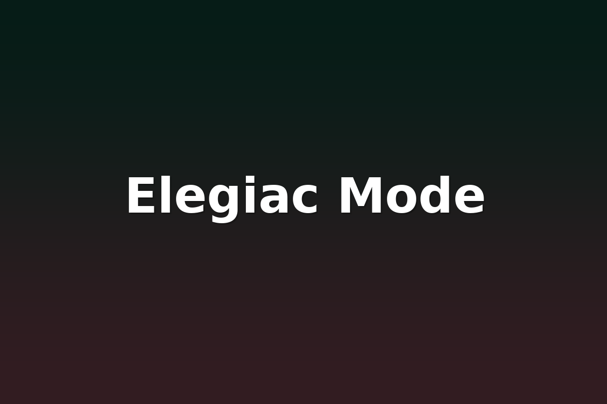 Elegiac Mode