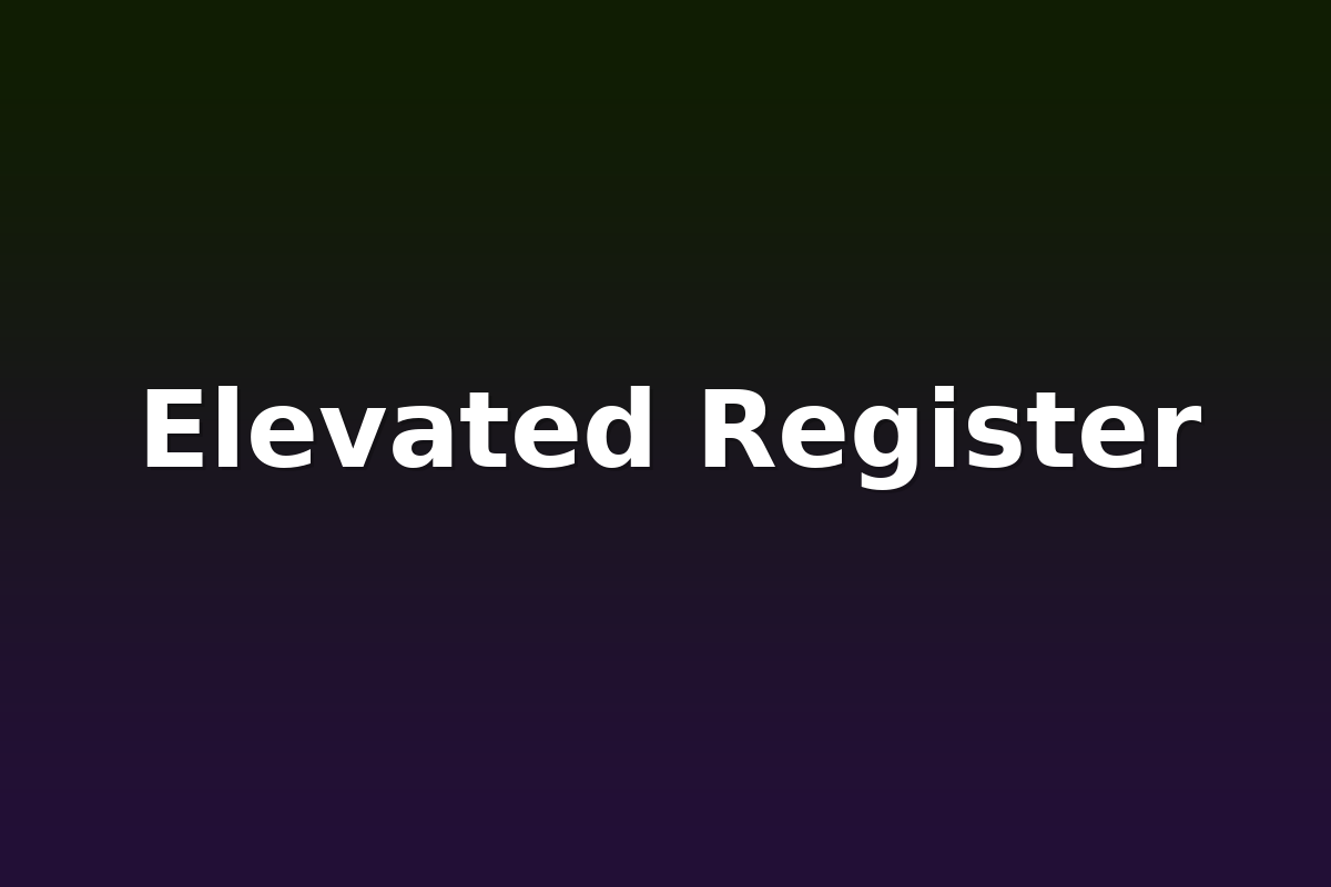 Elevated Register