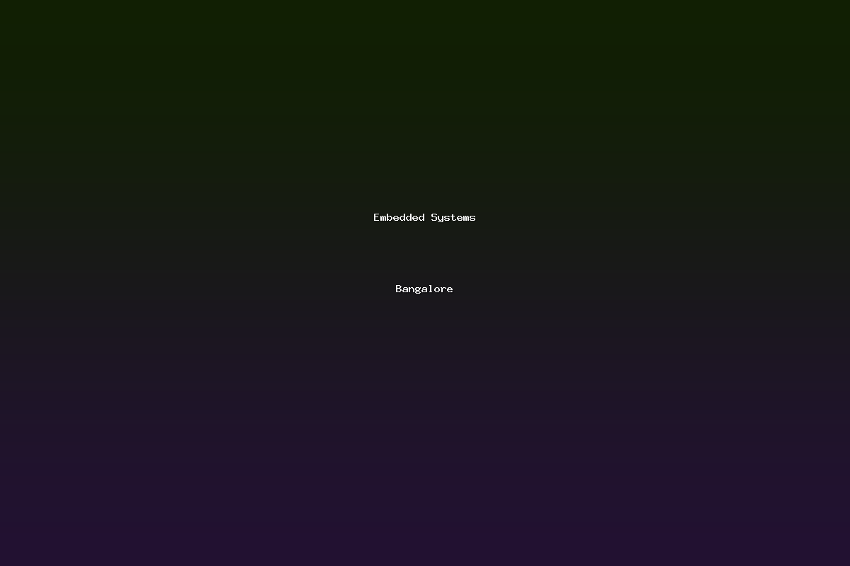 Embedded Systems Bangalore