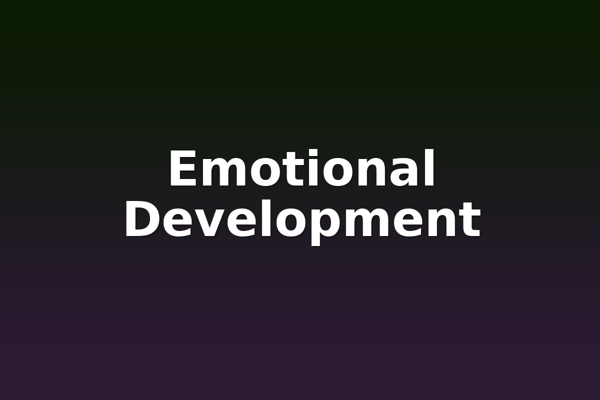 Emotional Development