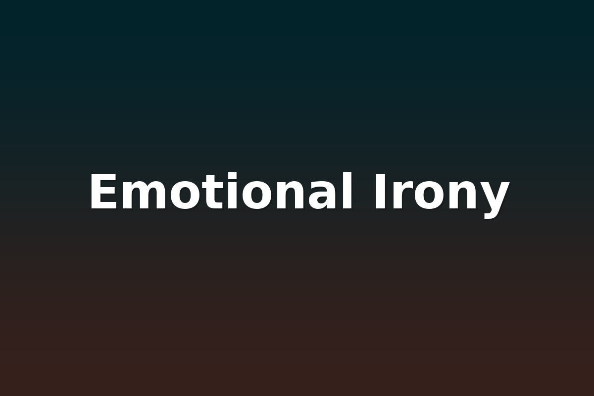 Emotional Irony