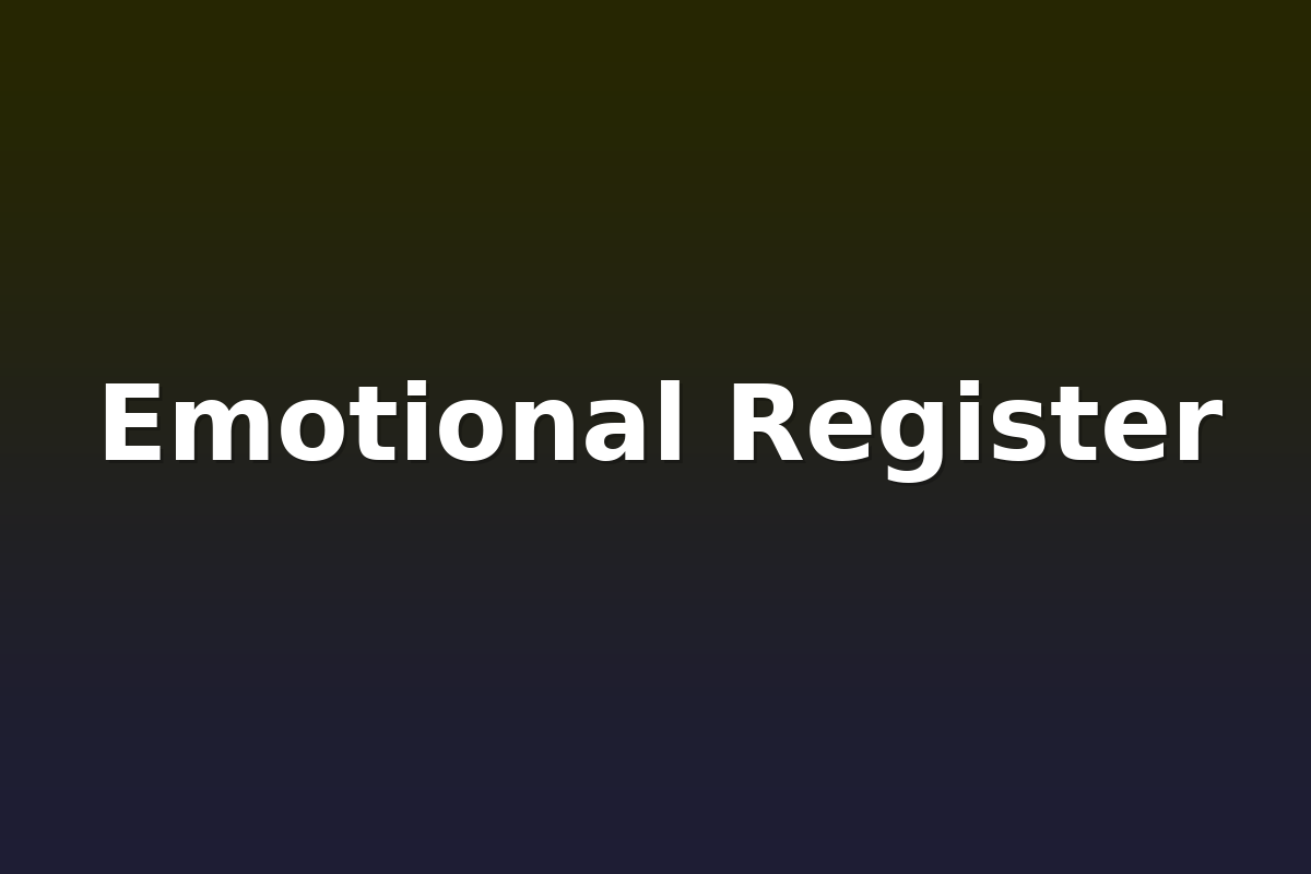 Emotional Register