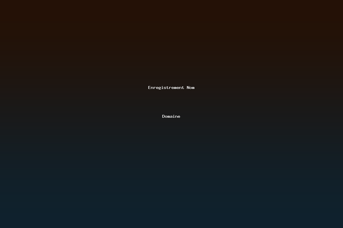 Enregistrement Nom Domaine