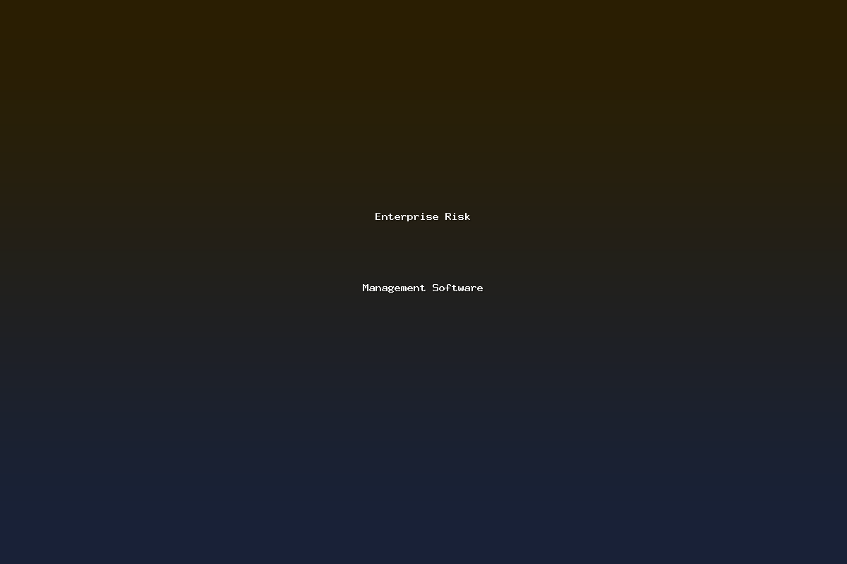 Enterprise Risk Management Software