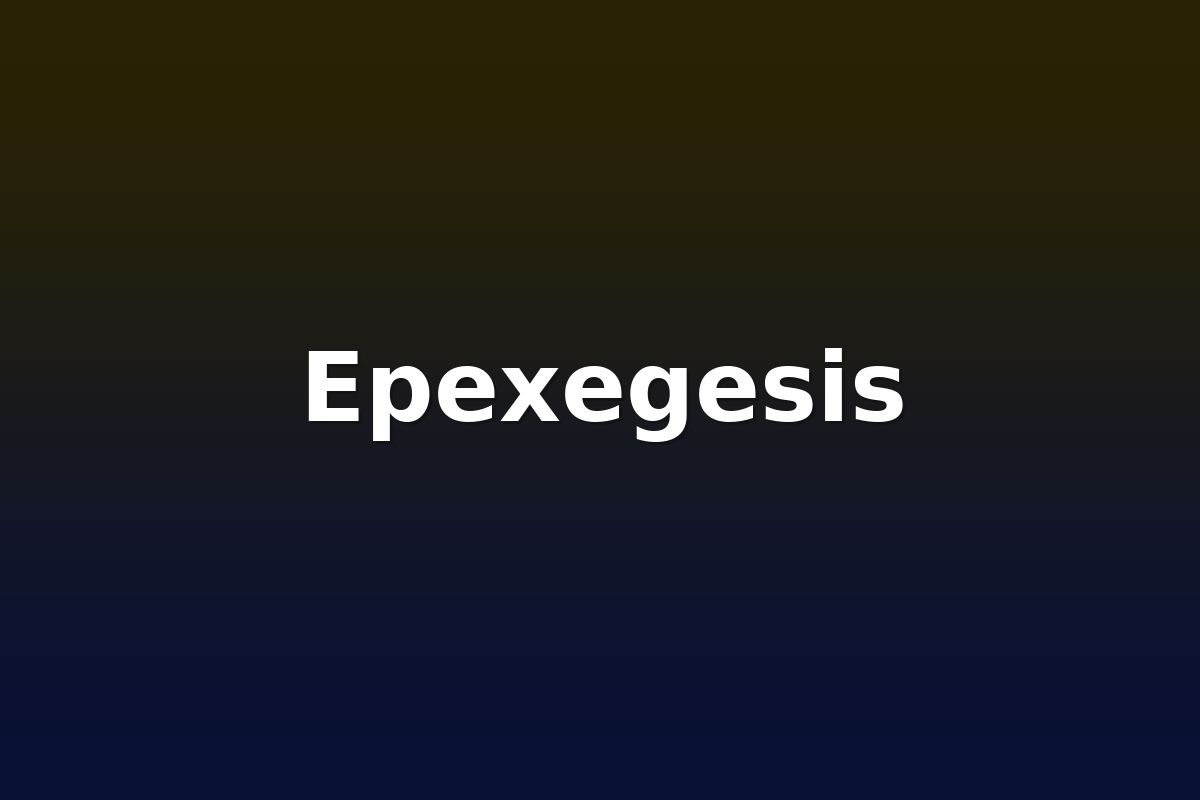 Epexegesis