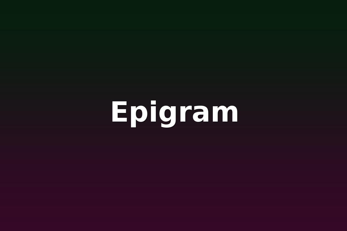 Epigram