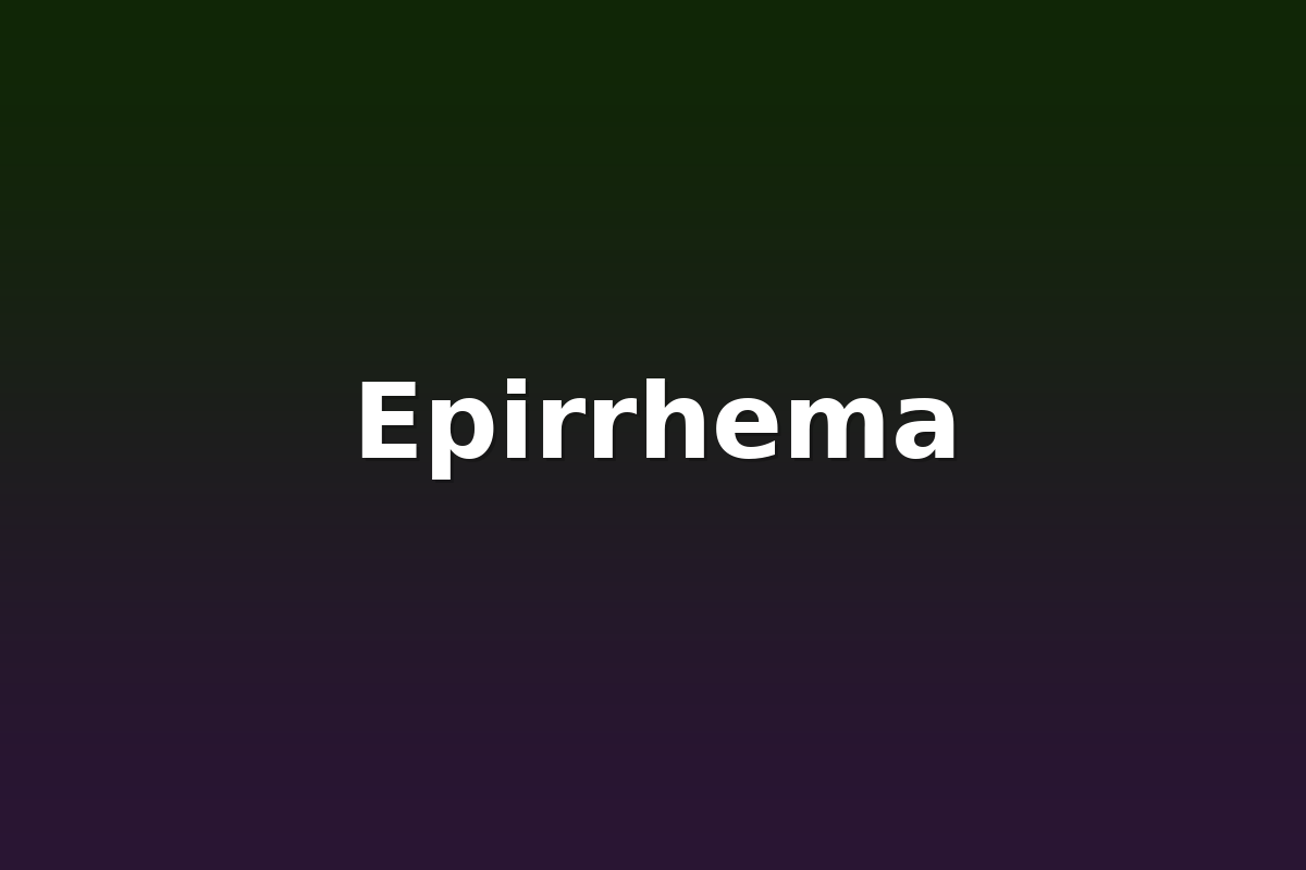 Epirrhema