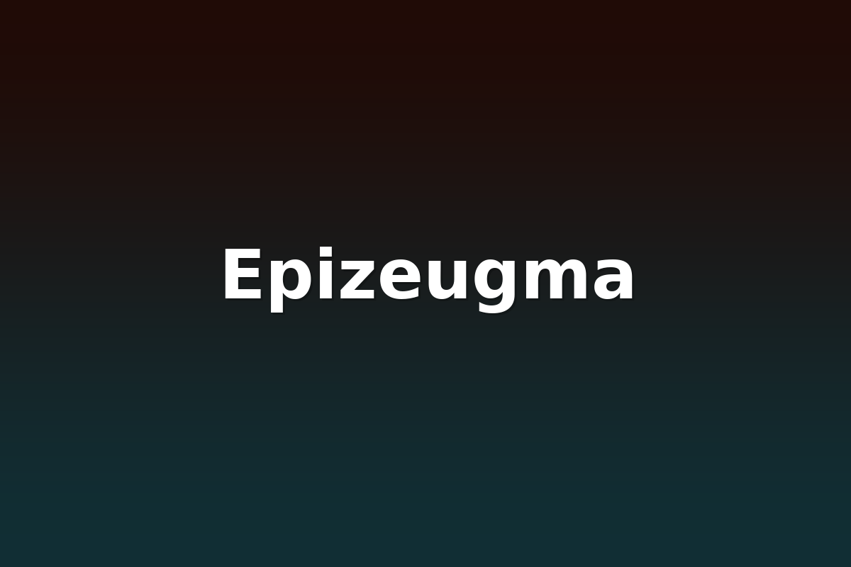 Epizeugma