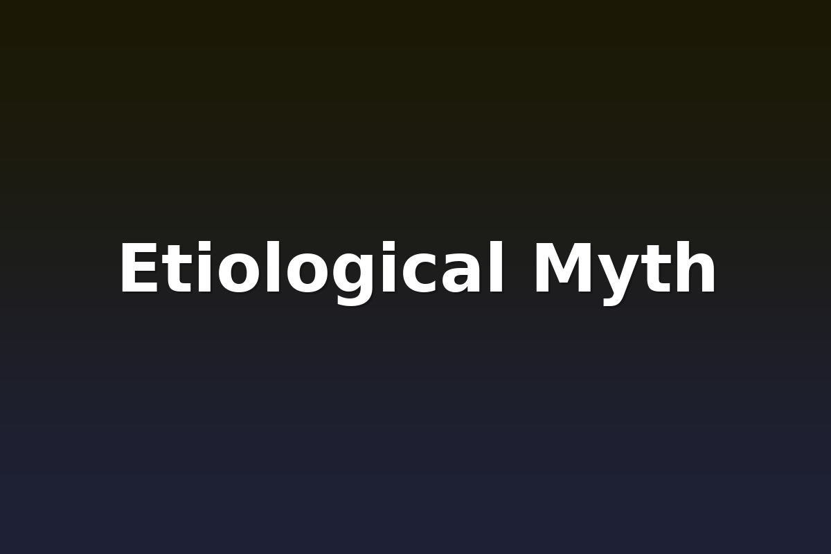 Etiological Myth
