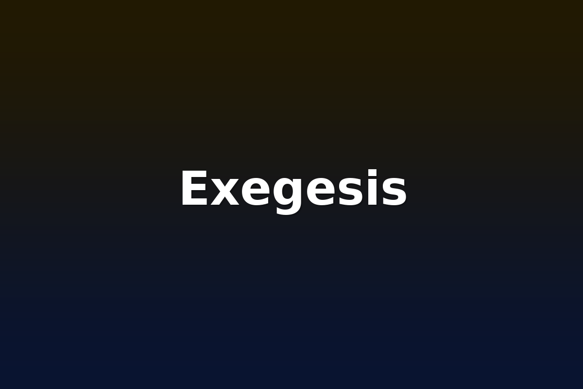 Exegesis
