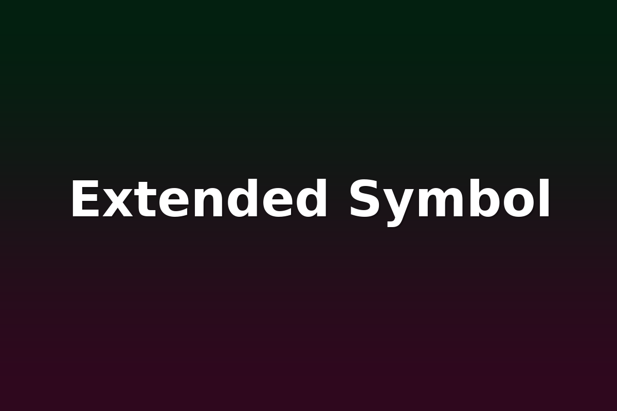 Extended Symbol