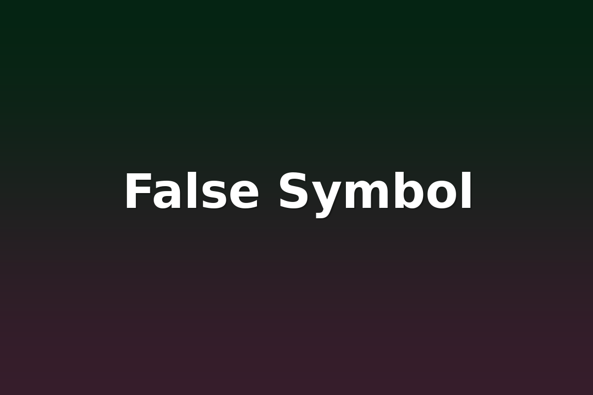 False Symbol