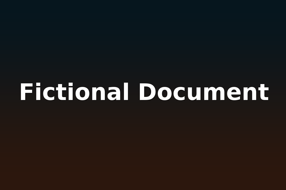 Fictional Document