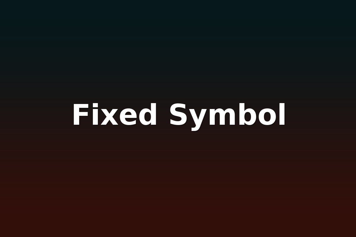 Fixed Symbol