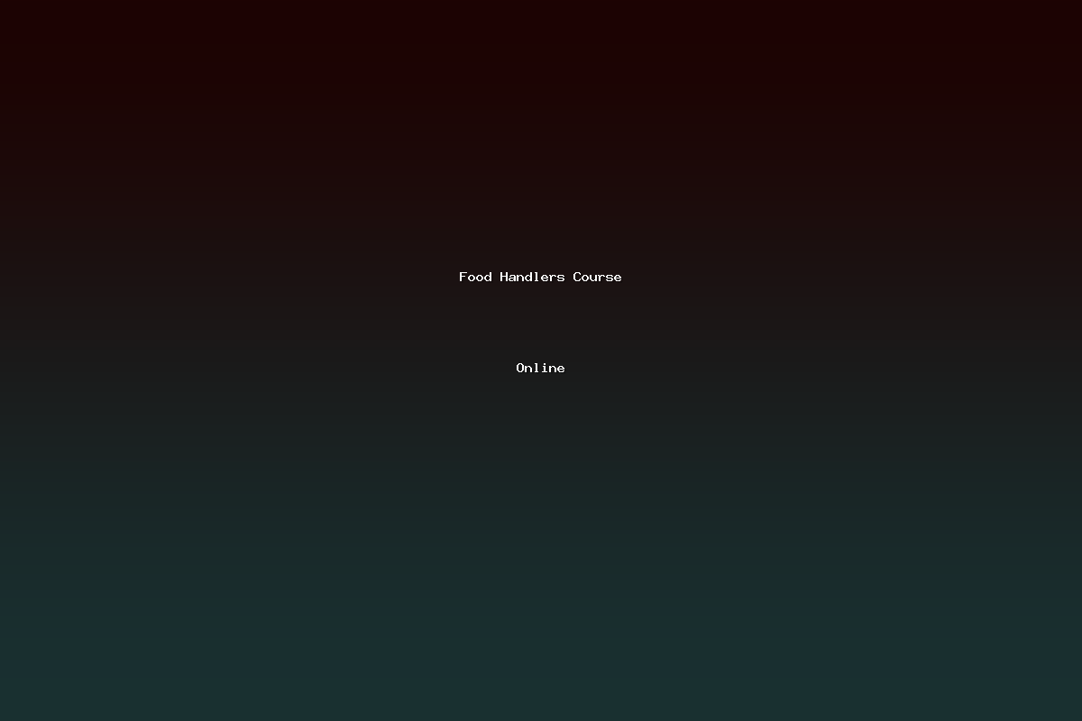 Food Handlers Course Online