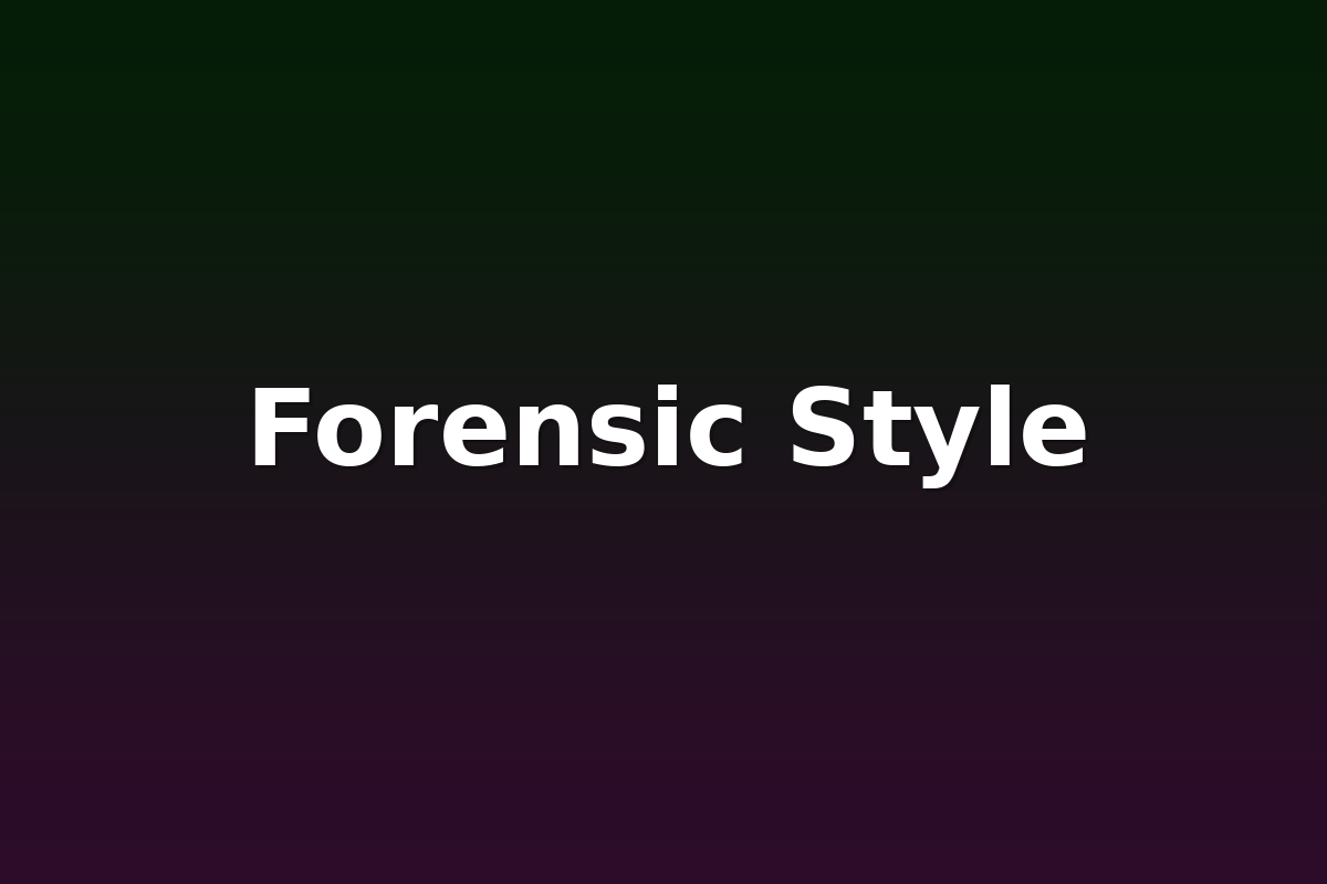 Forensic Style