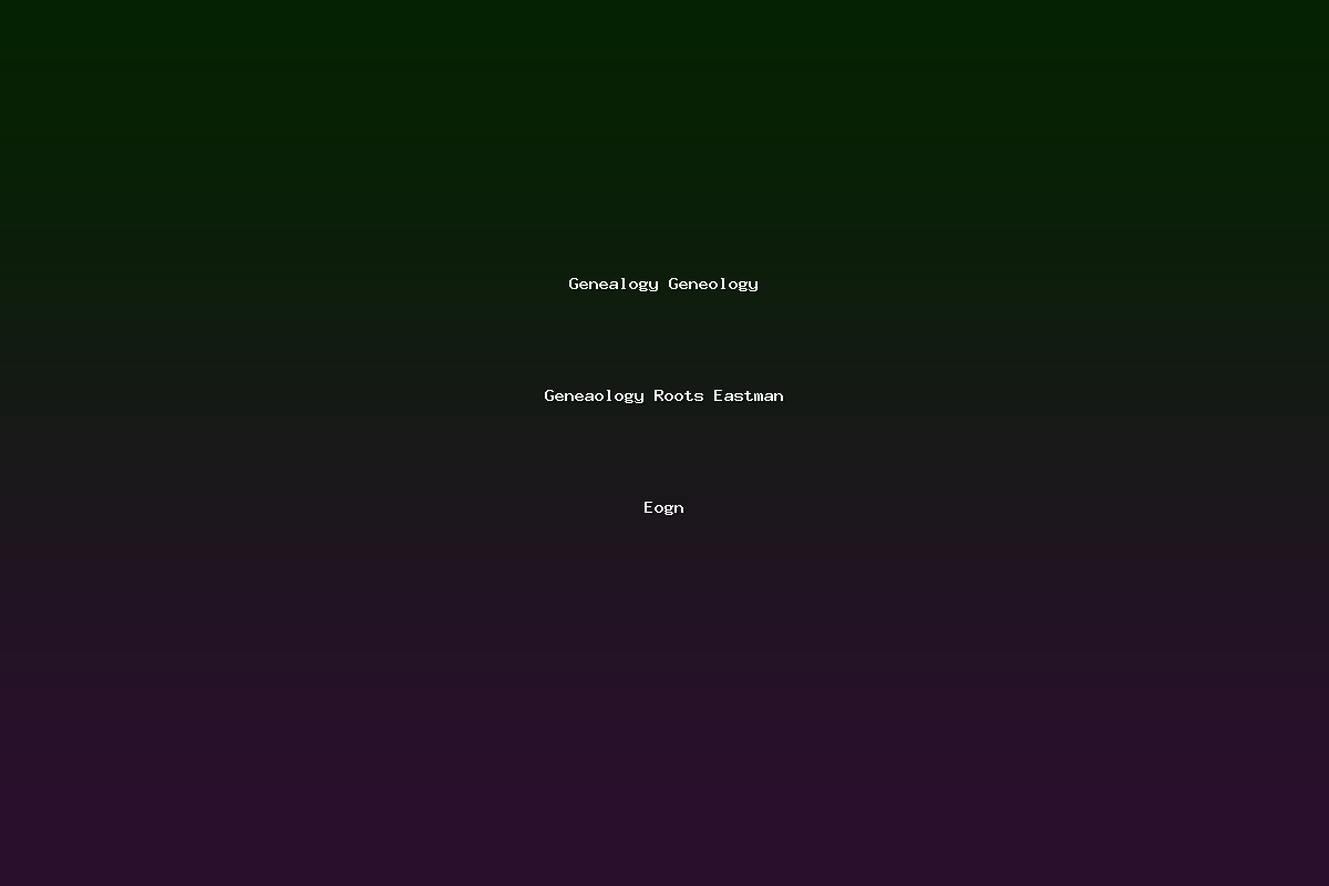 Genealogy Geneology Geneaology Roots Eastman Eogn