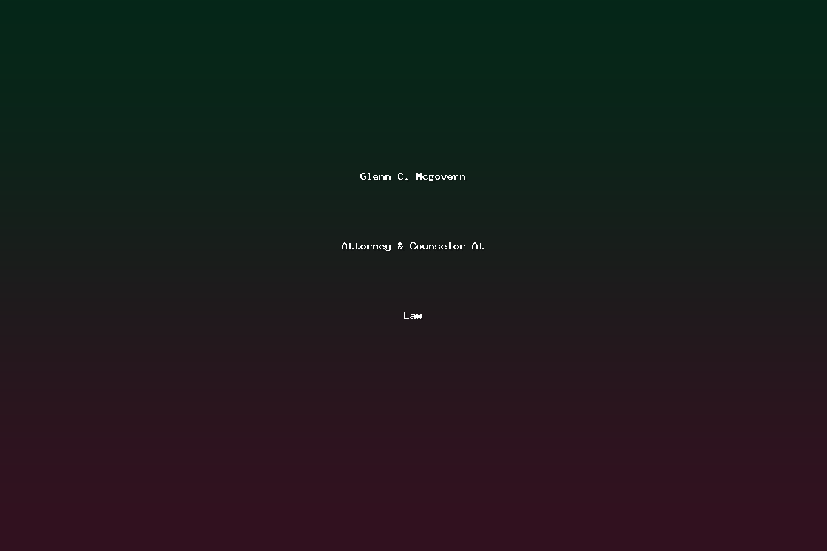 Glenn C. Mcgovern Attorney & Counselor At Law