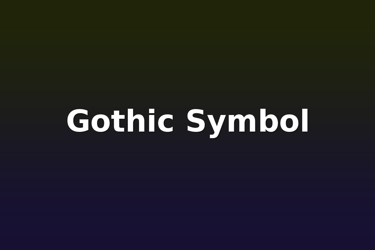 Gothic Symbol
