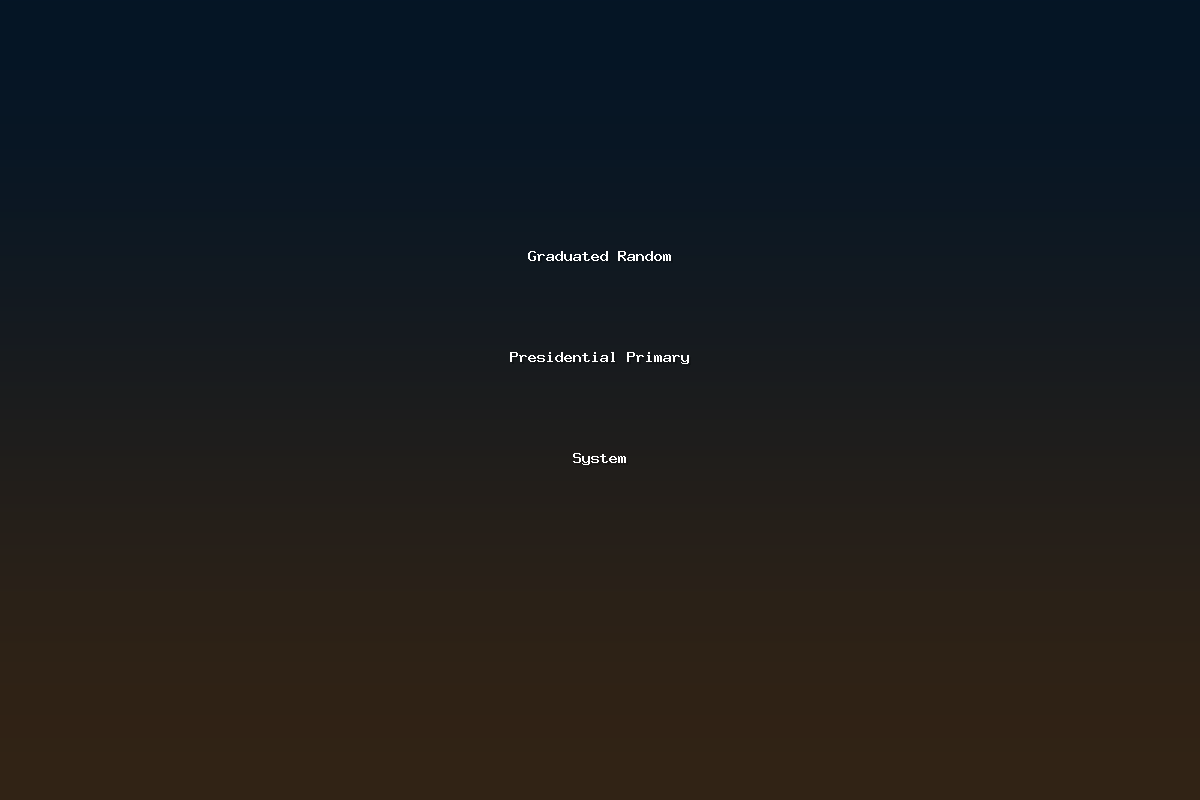 Graduated Random Presidential Primary System