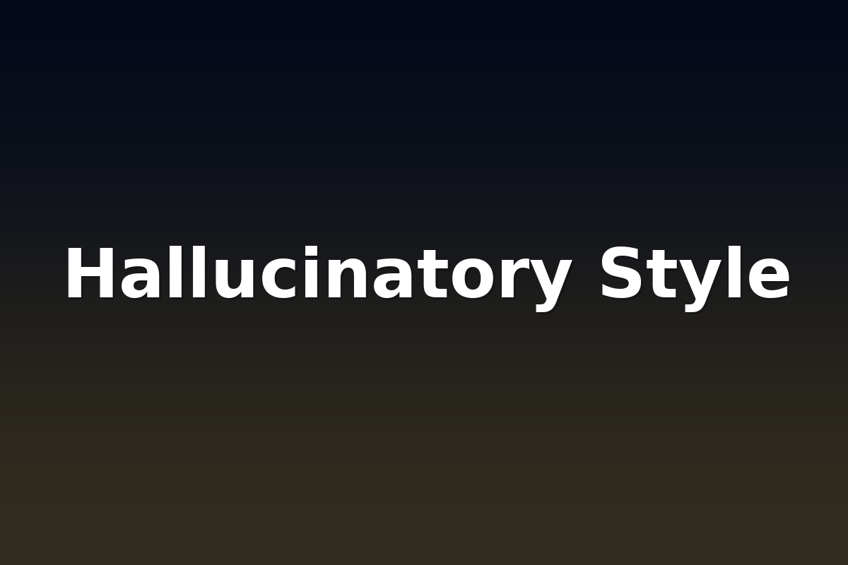 Hallucinatory Style