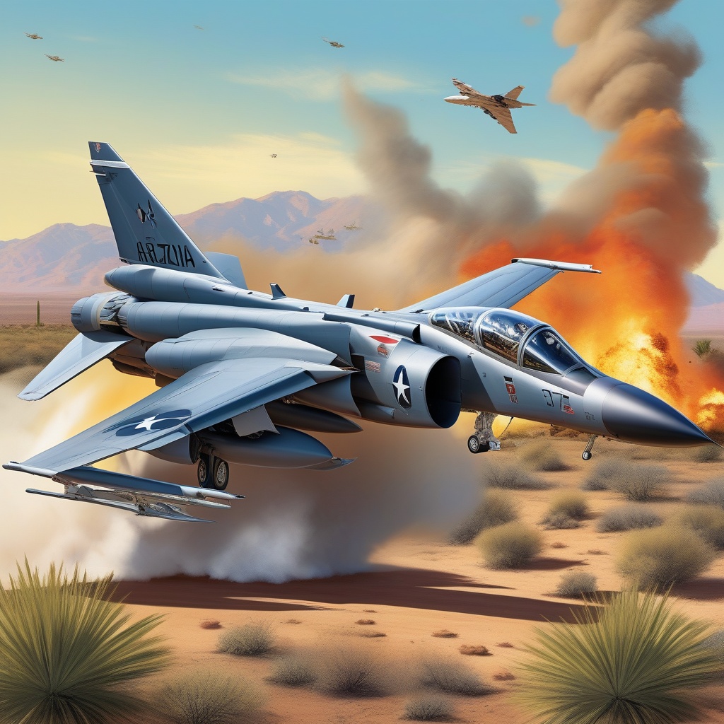 Harrier Jet Crashes Into Arizona Backyard