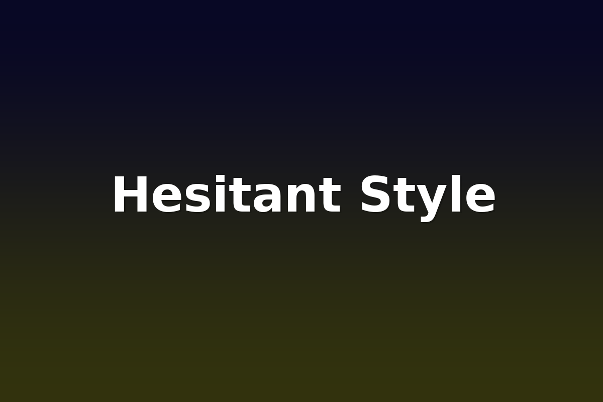 Hesitant Style