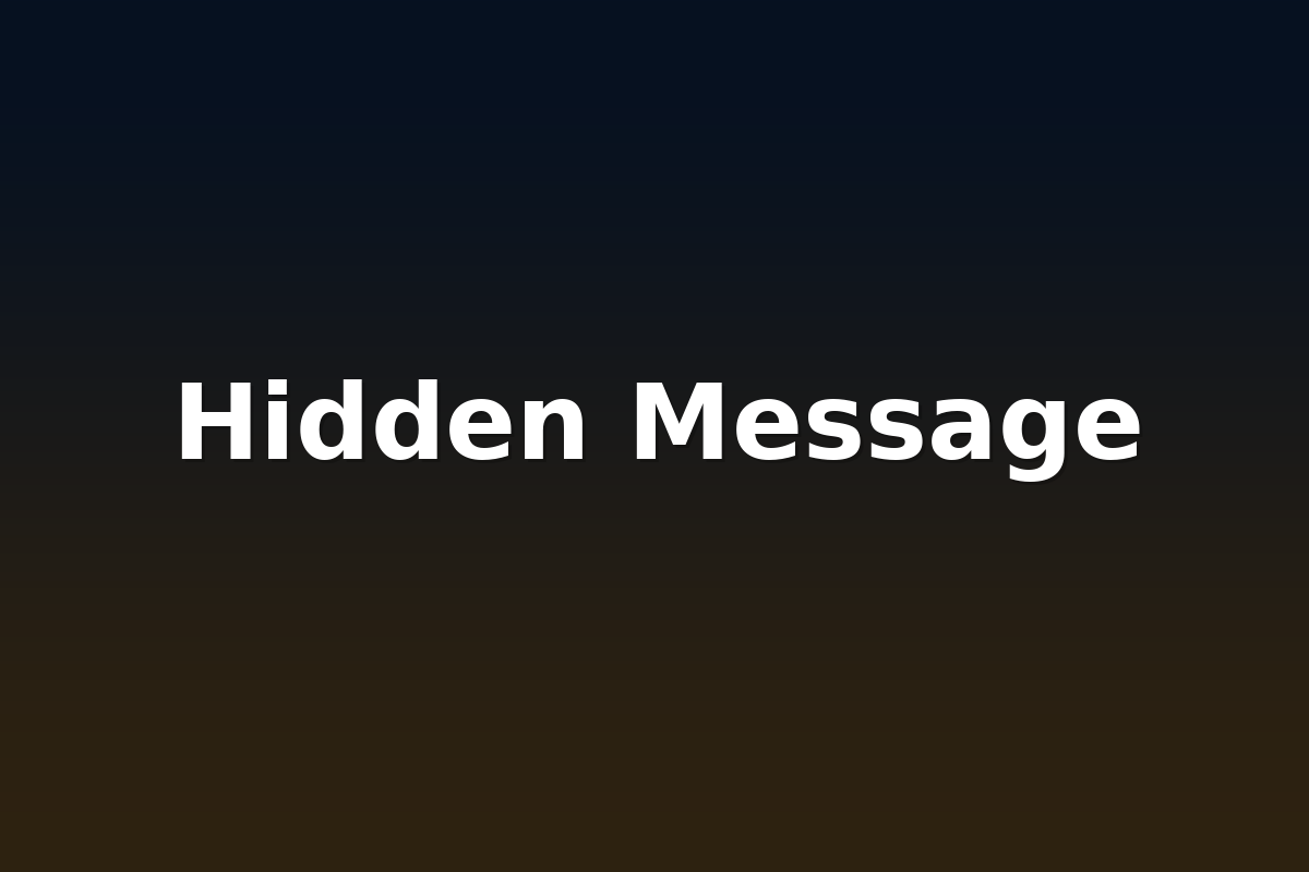 Hidden Message