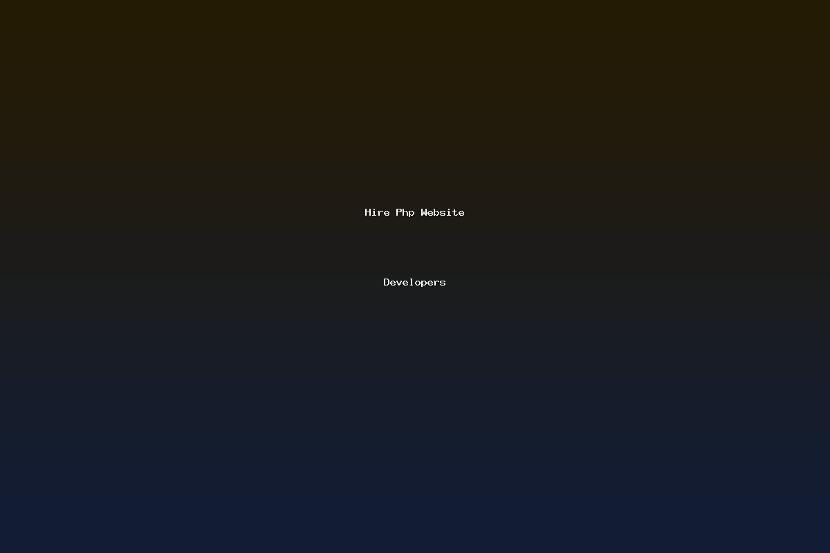 Hire Php Website Developers