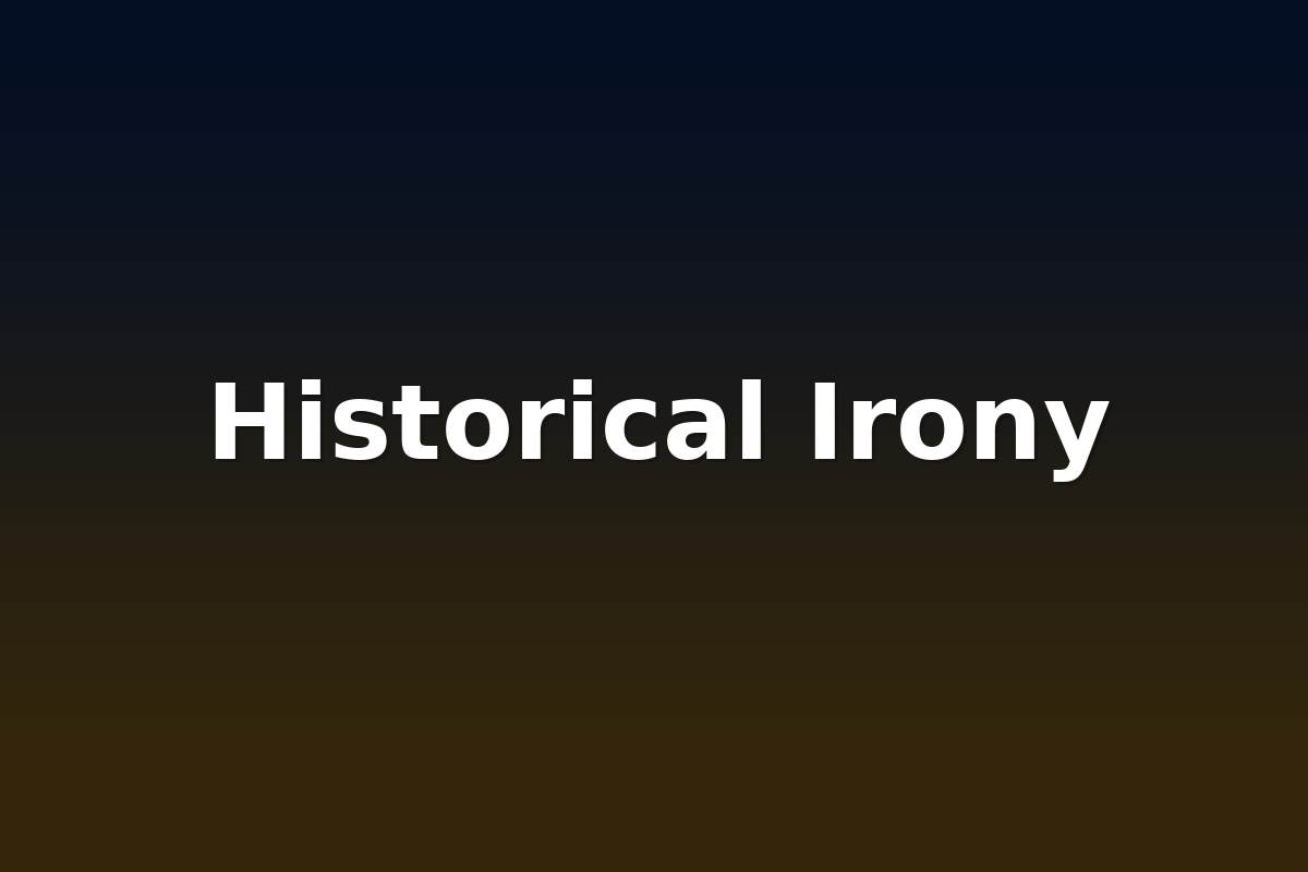 Historical Irony