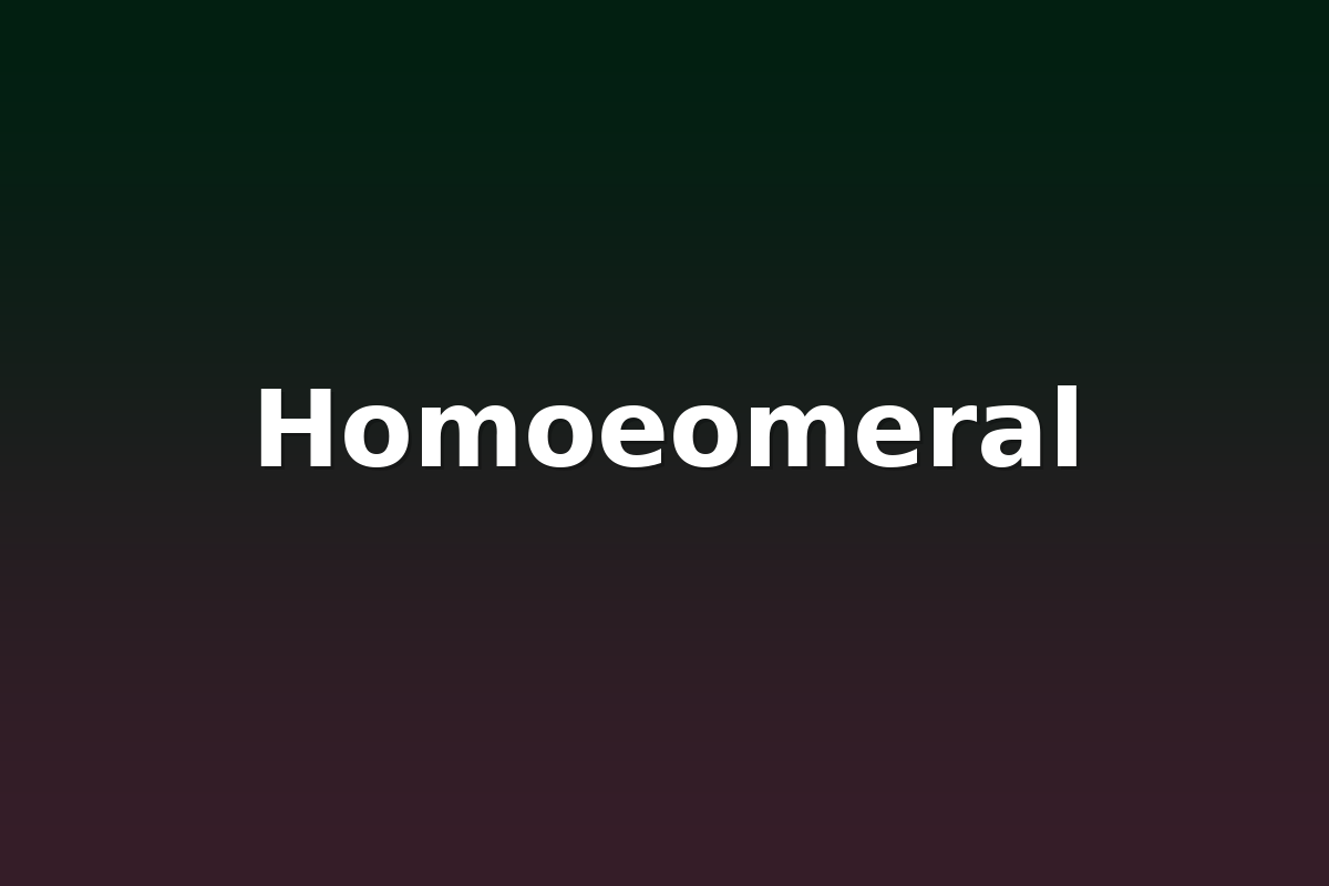 Homoeomeral