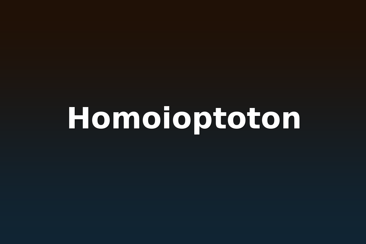 Homoioptoton
