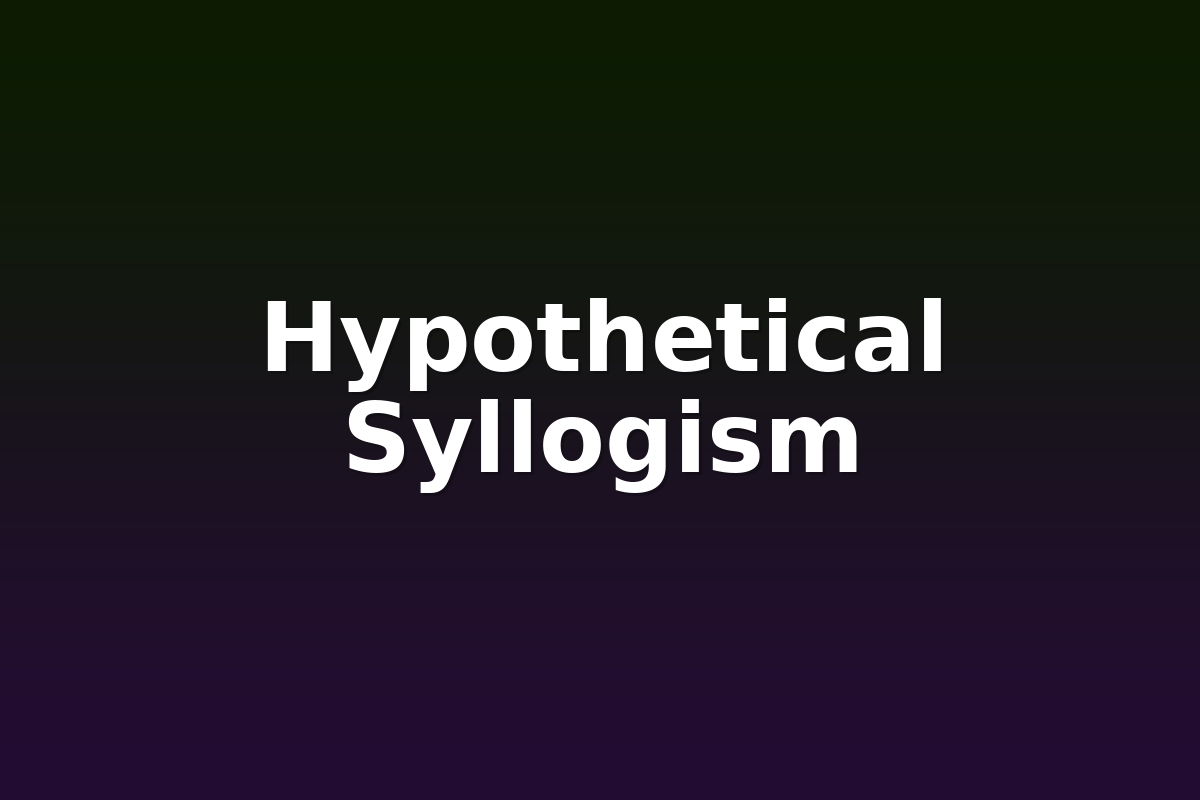 Hypothetical Syllogism