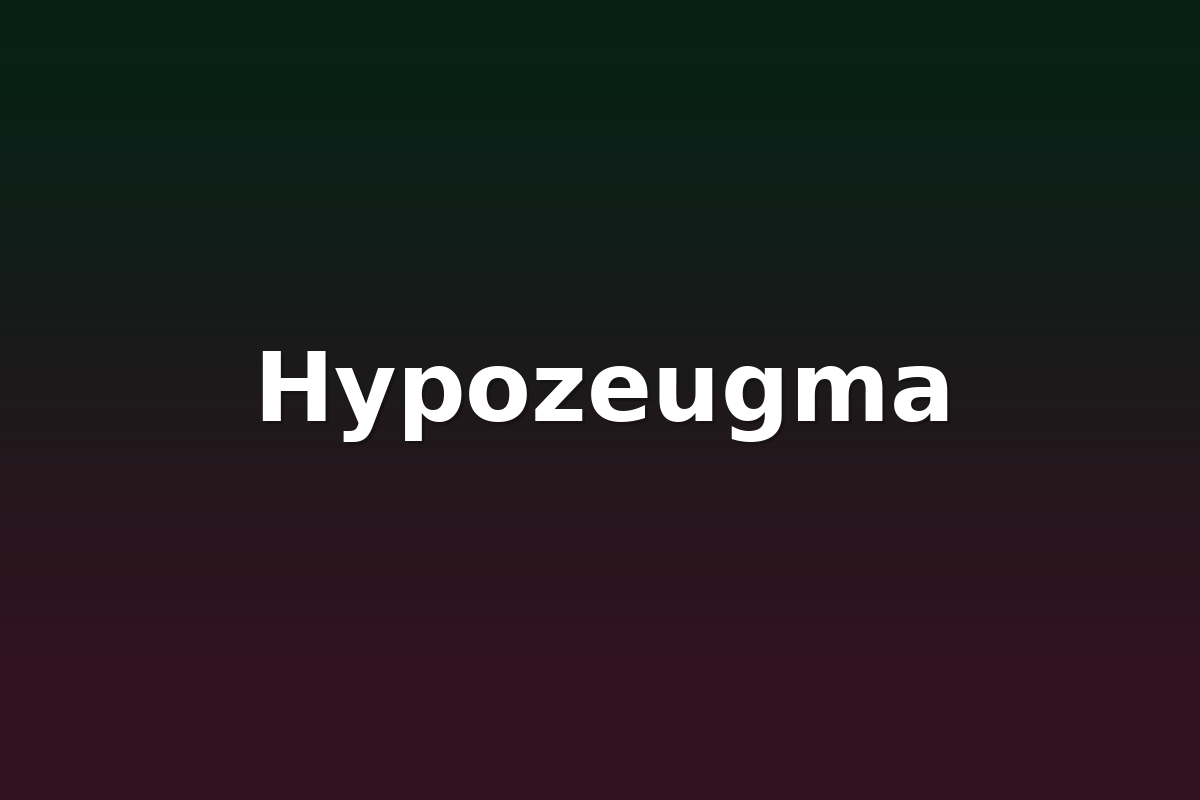 Hypozeugma