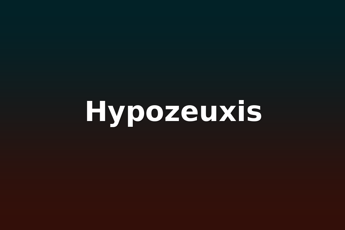 Hypozeuxis