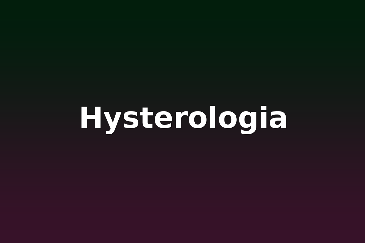 Hysterologia
