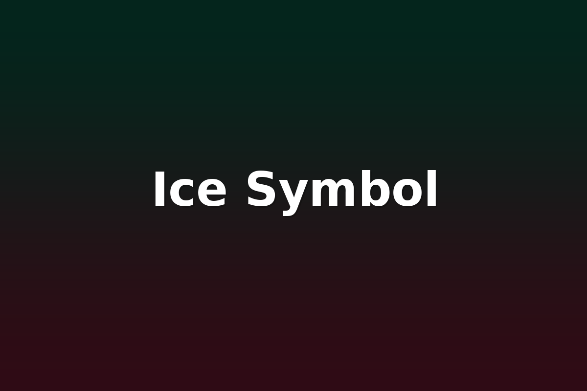 Ice Symbol