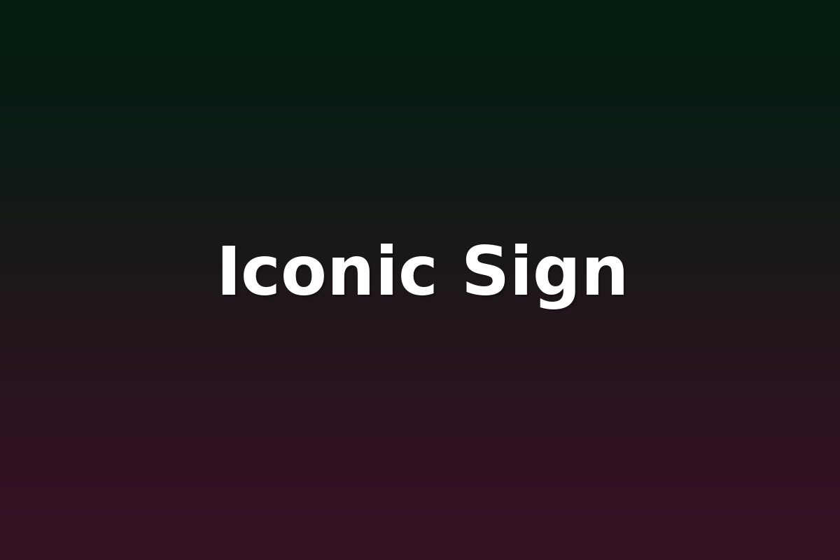 Iconic Sign