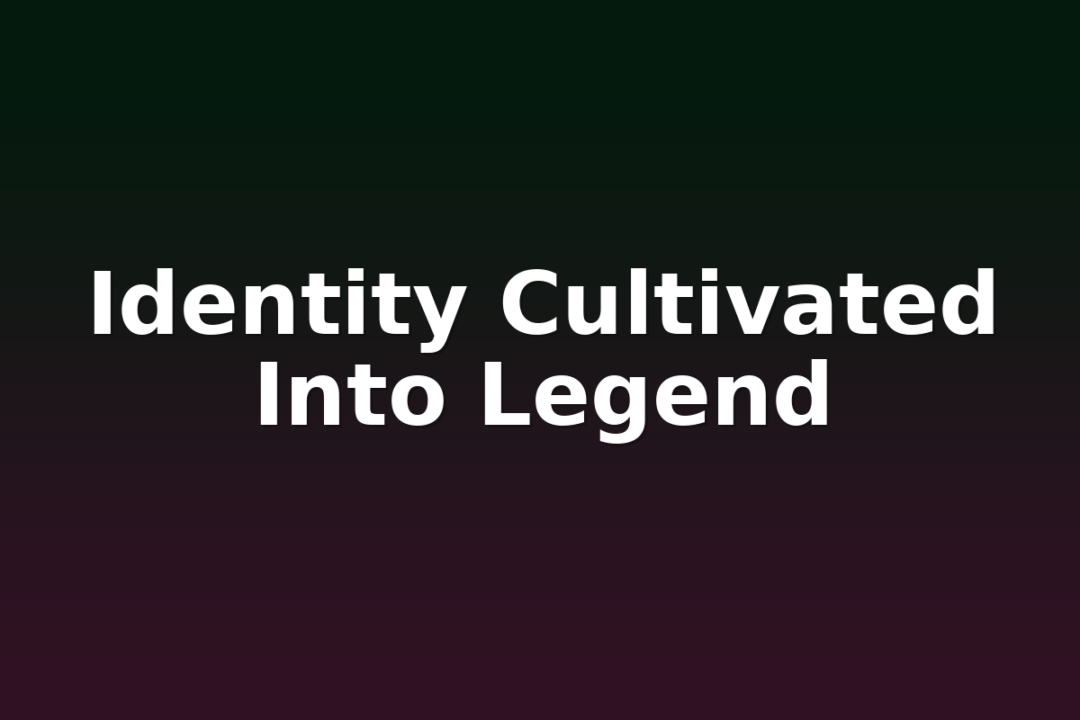 Identity Cultivated Into Legend
