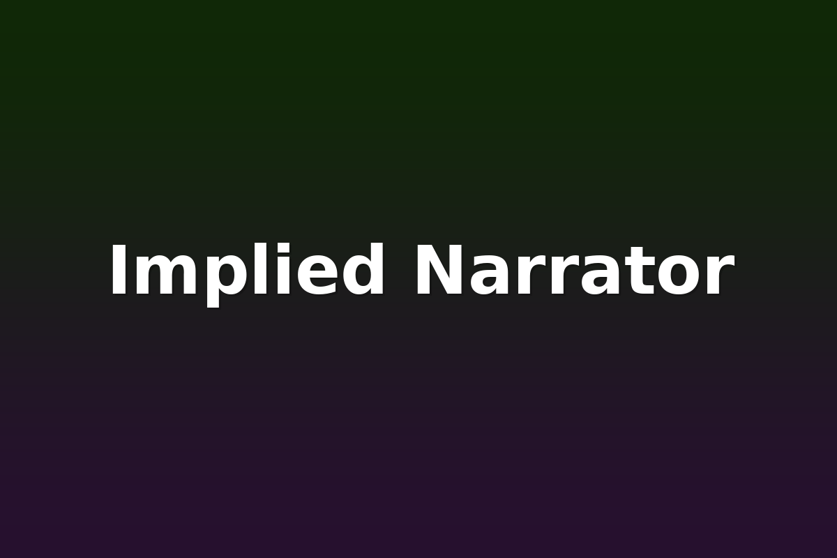 Implied Narrator
