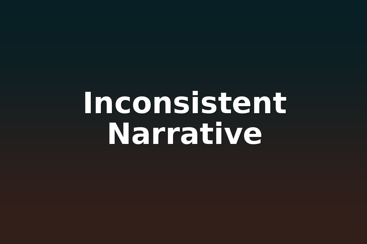 Inconsistent Narrative