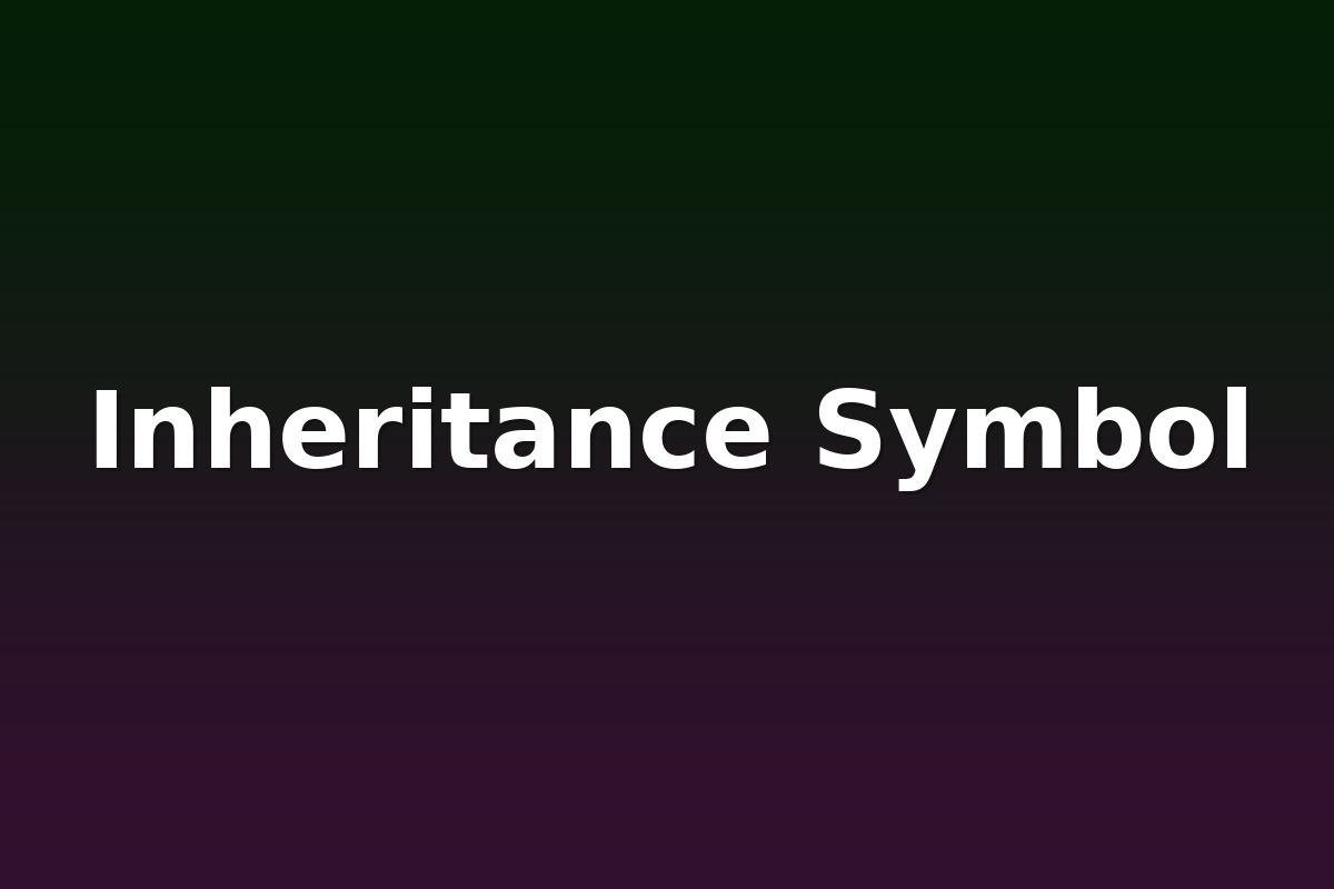 Inheritance Symbol