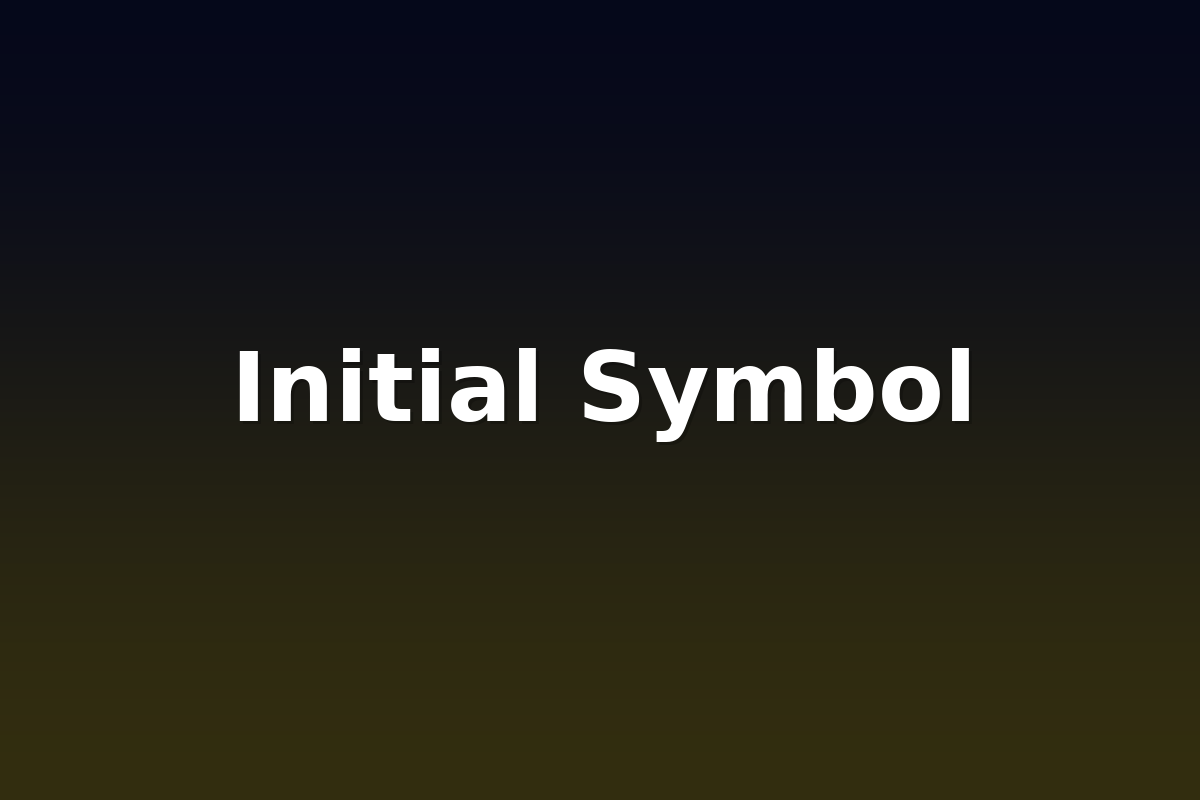 Initial Symbol