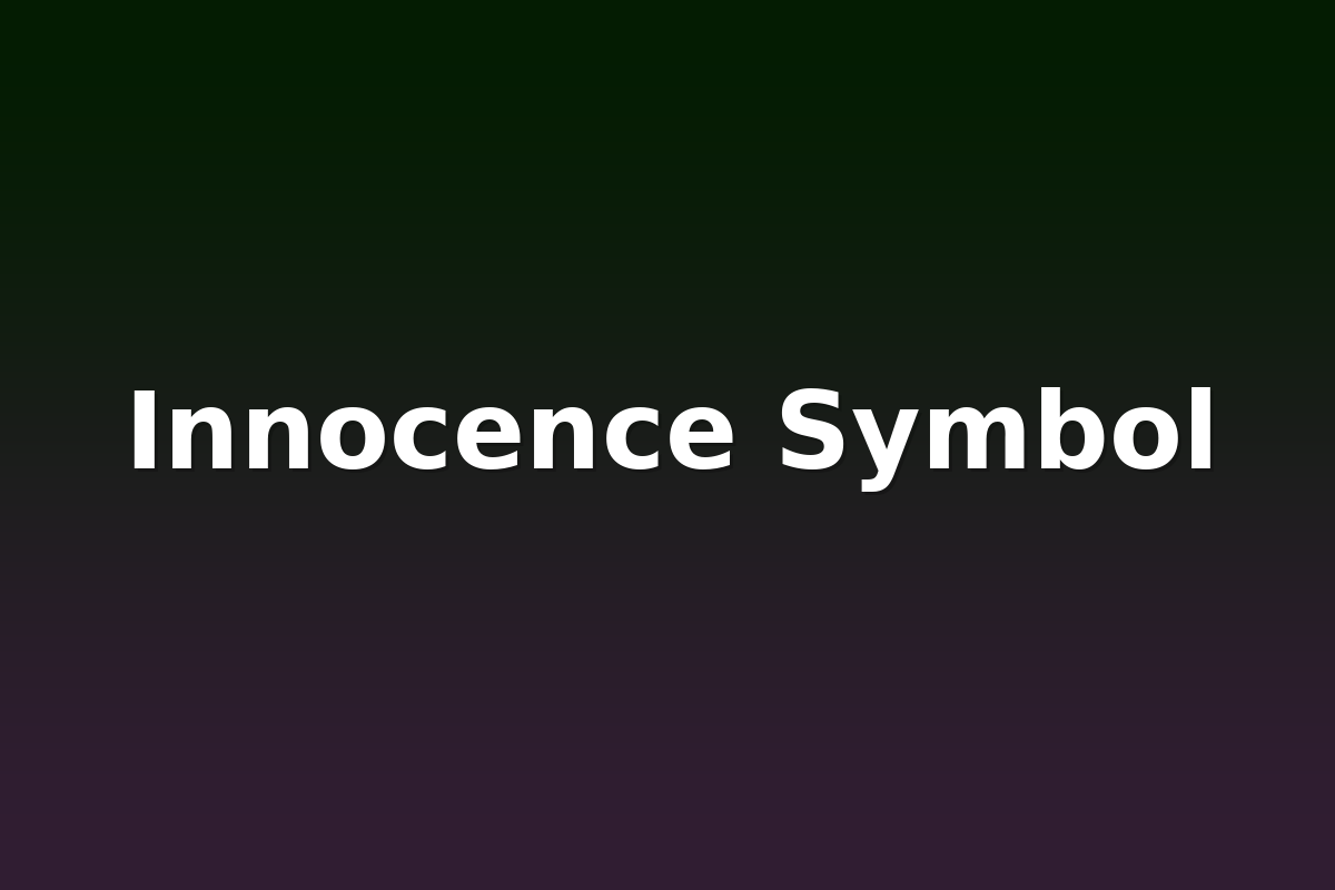 Innocence Symbol
