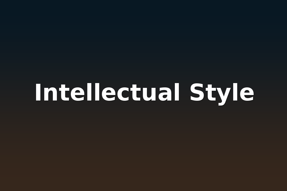 Intellectual Style