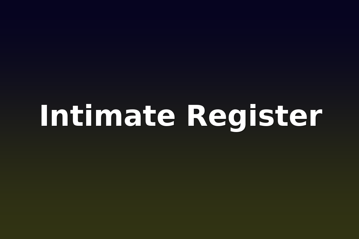 Intimate Register