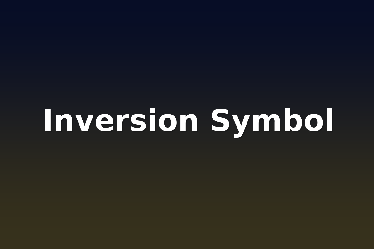 Inversion Symbol