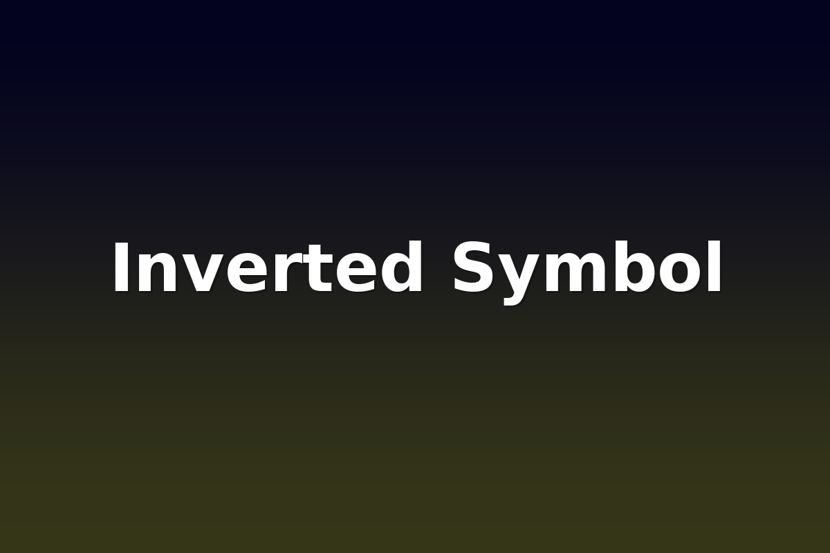 Inverted Symbol