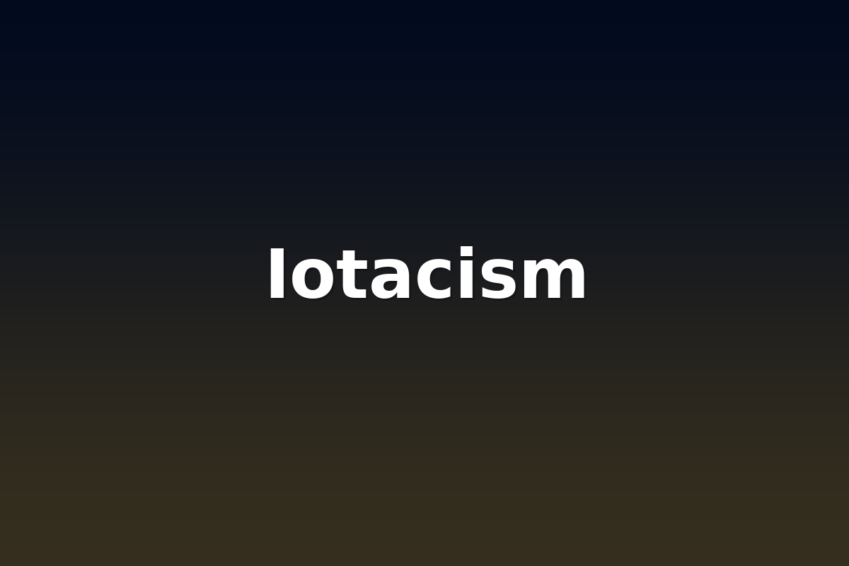 Iotacism