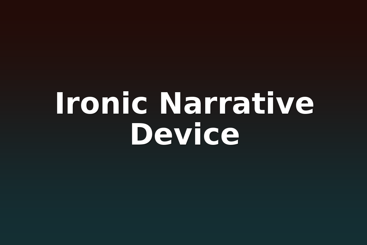 Ironic Narrative Device